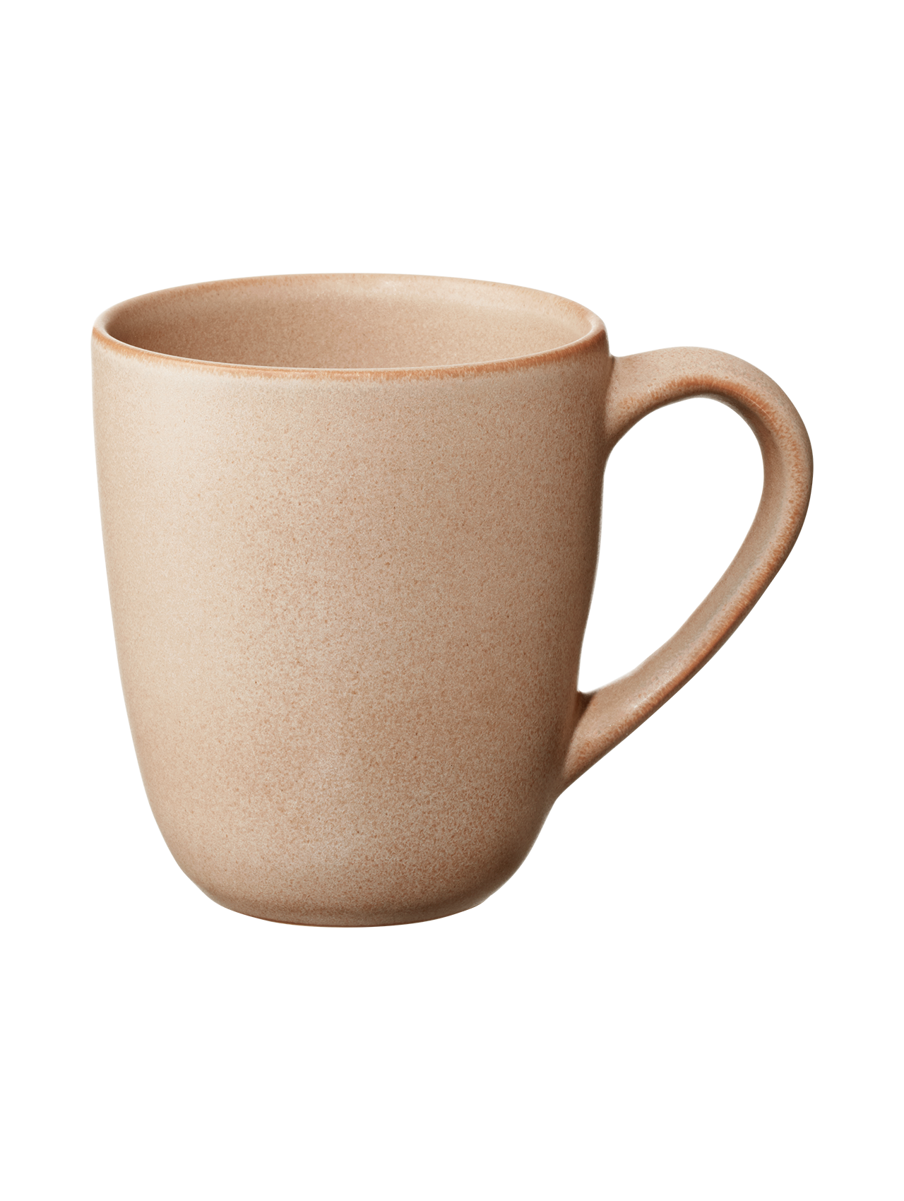 mug with handle, almond
