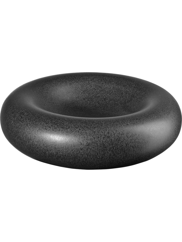 1 kleine Deko-Schale, innen schwarz mit grünen Punkten, außen  Kokosnuss-Optik, DM ca. 14 cm, NEU, € 2,50 (1220 Wien) - willhaben